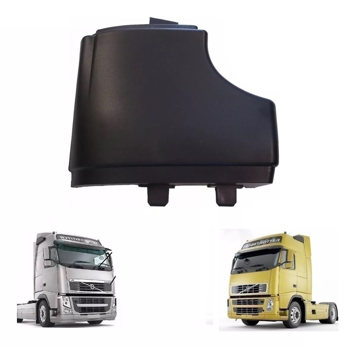 Acabamento Ponteira Parachoque Caminhão Volvo FH 2005  a 2014 Lado Direito - 20453676