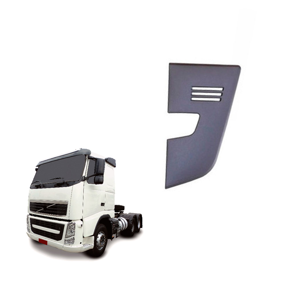 Tampa Grade Caminhão Volvo FH 2010 a 2014 Inferior Lado Esquerdo - 82063209