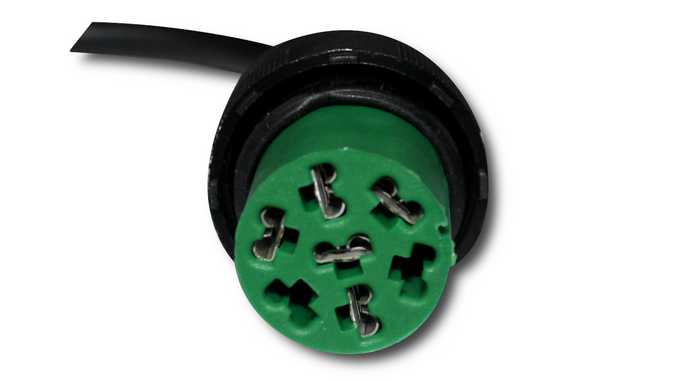 Conector Lanterna Carreta Facchini Verde Lado Direito - Aspock