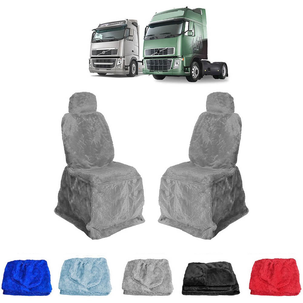 Capa Banco Caminhão Volvo FH NH Após 2002 Longo Cinza Lado Esquerdo