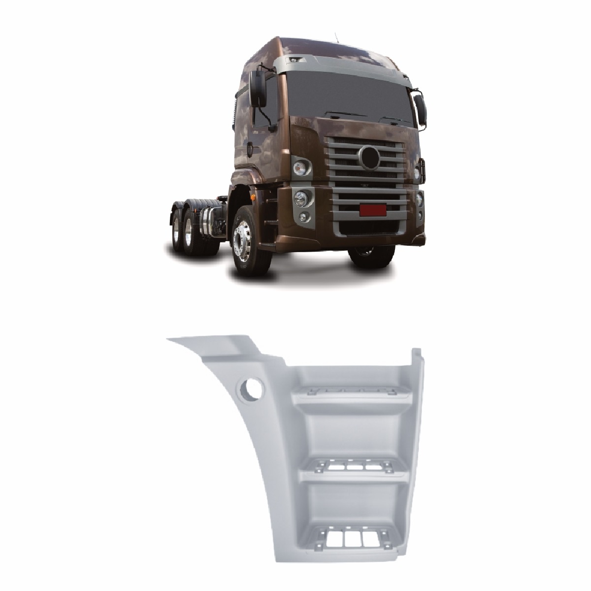 Estribo Caminhão Volkswagen Constellation Após 2006 (3 Degraus) Lado Direito RTM - 2T2821648