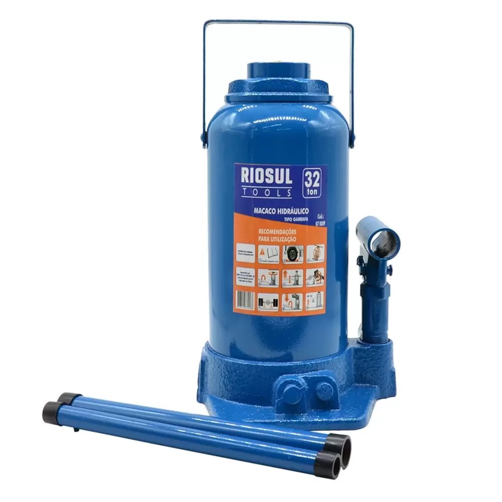 Macaco Hidraulico Caminhão Onibus 32 Toneladas - Garrafa IMP Macaco Hidraulico Caminhão Onibus 32 Toneladas - Garrafa IMP