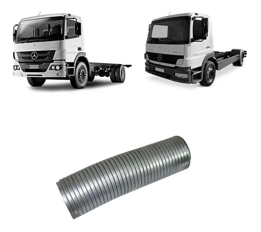 Flexível Escapamento Caminhão Mercedes-Benz Accelo 815 915 Atego 28CM