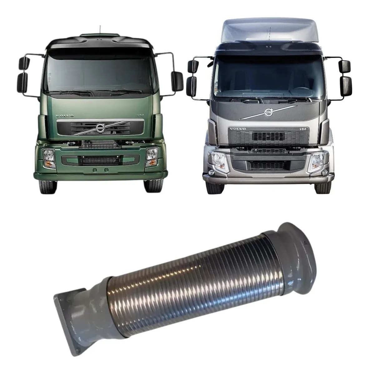 Flexivel Escapamento Caminhão Volvo VM 310 Após 2006 Interm