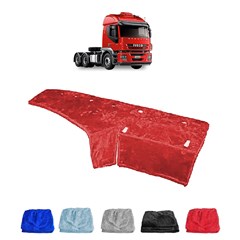 Capa Painel Caminhão Ievco Strallis Após 2008 Saia Longa - Vermelha Capa Painel Caminhão Ievco Strallis Após 2008 Saia Longa - Vermelha