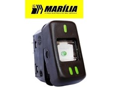 Chave Tecla Farol Caminhão Mercedes-Benz 1935 1989 a 1998 Preta 24 Volts