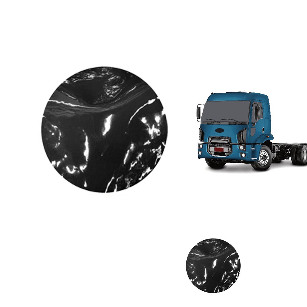 Tapete Verniz Caminhão Ford Cargo Após 2011 Cabine Dupla - Preto