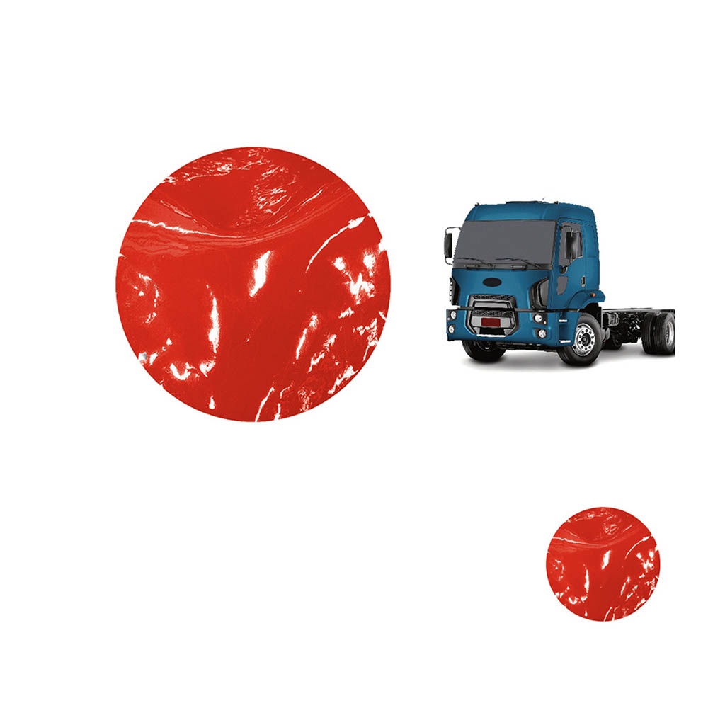 Tapete Verniz Caminhão Ford Cargo Após 2011 Cabine Dupla - Vermelho