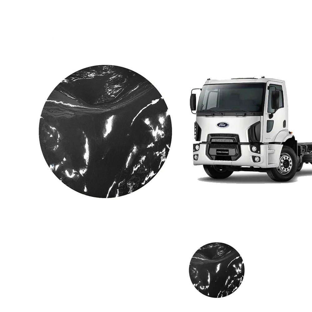 Tapete Verniz Caminhão Ford Cargo Após 2011 Cabine Simples - Preto