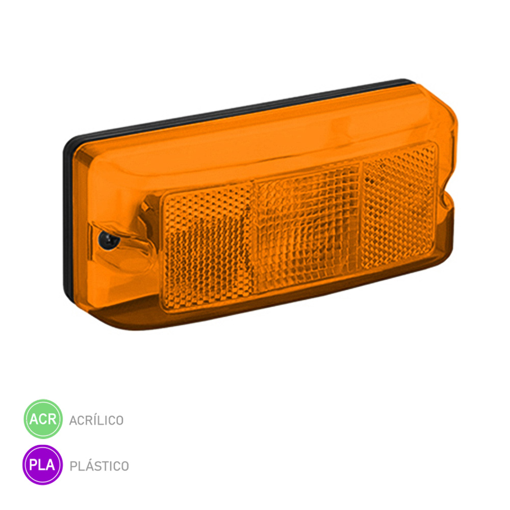 Lanterna Seta Traseira Carreta Facchini Universal - Laranja  