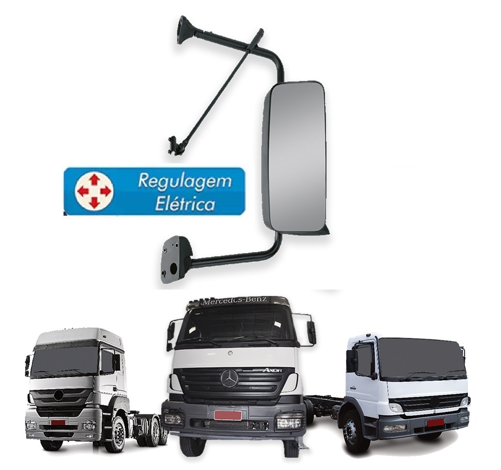 Retrovisor Caminhão Mercedes-Benz Axor Atego Sem Desembaçador Lado Direito - A9588101716