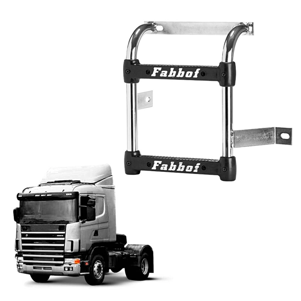Escada Catalisador Caminhão Scania 124 Após 2006 Cromada Escada Catalisador Caminhão Scania 124 Após 2006 Cromada