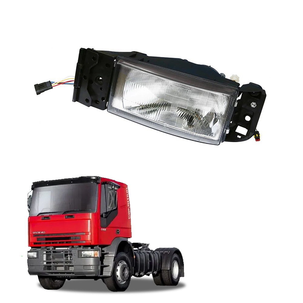 Farol Principal Caminhão Iveco Eurocargo Cavalino Até 2011 Lado Esquerdo - 500340543