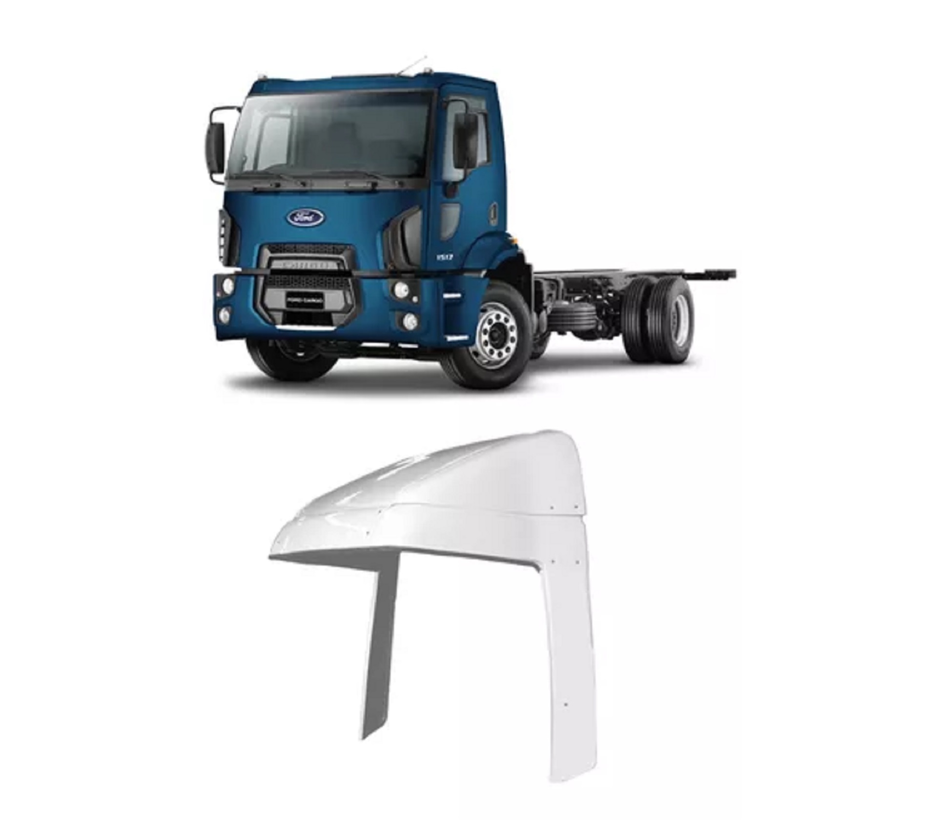 Aerofolio Caminhão Ford Cargo Após 2011 Cabine Simples Completo