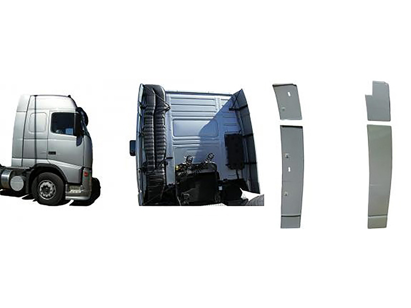 Lateral Cegonheiro Caminhão Volvo FH Após 1998 Cabine Alta