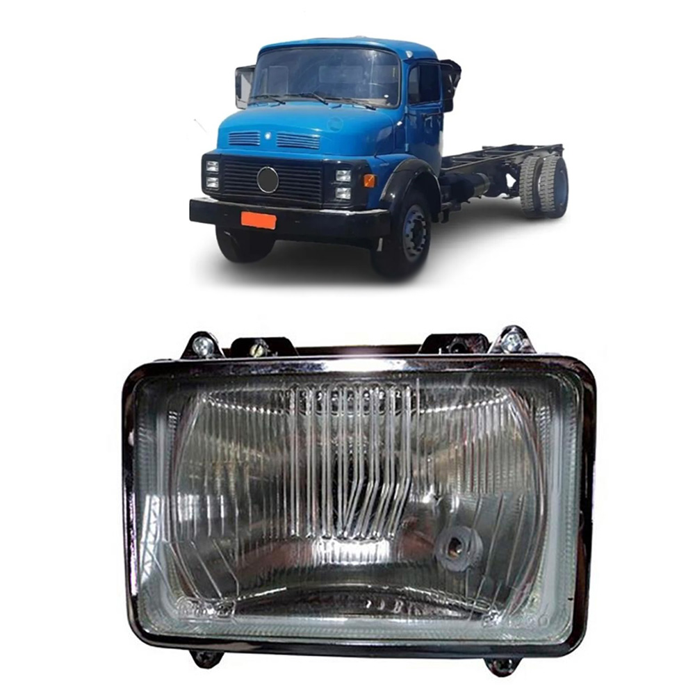 Farol Caminhão Mercedes-Benz 1113, 2213 1982 a 1988 Inferior Lado Esquerdo Nino (F-31V)