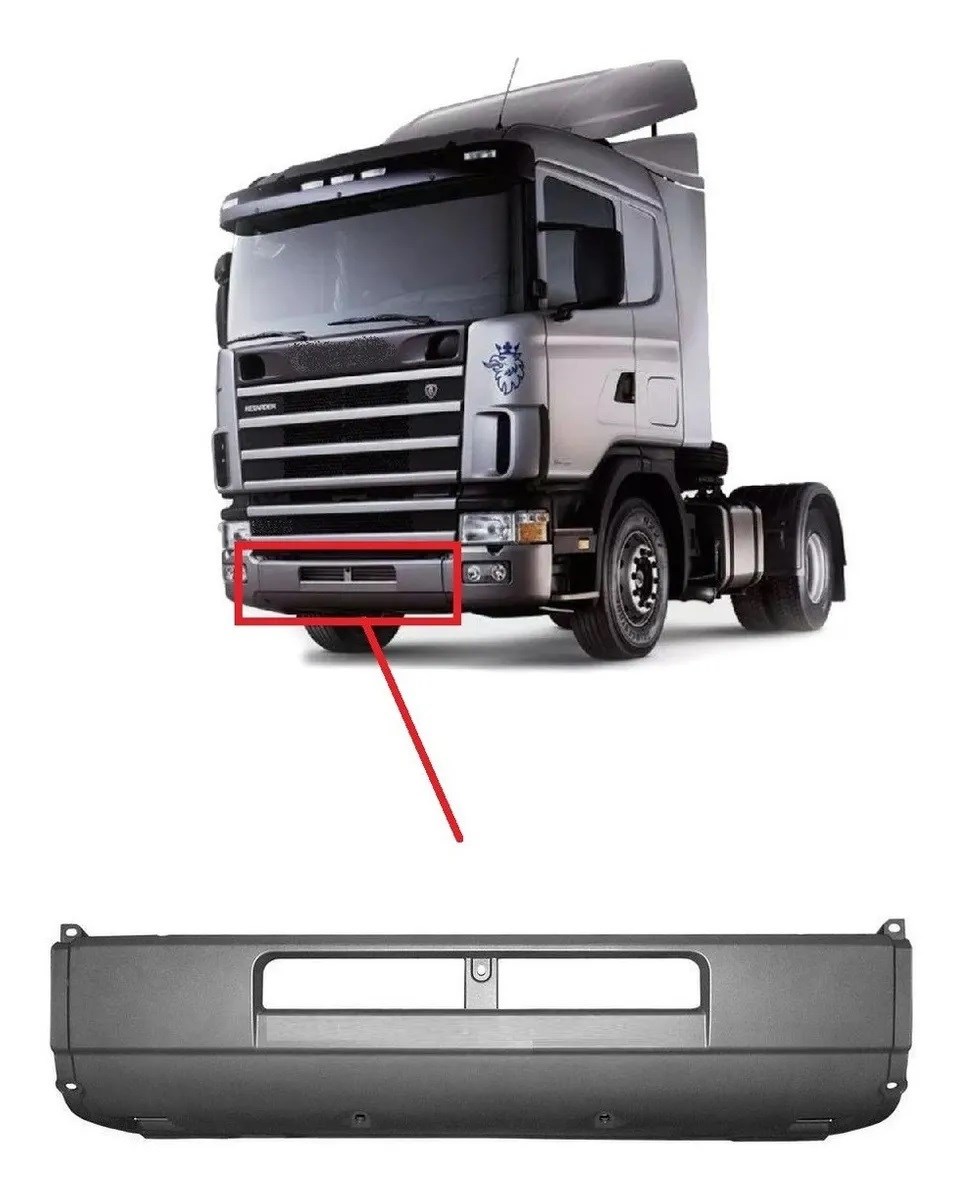 Capa Parachoque Central Caminhão Scania Série 4 G ou R - 1400213 Capa Parachoque Central Caminhão Scania Série 4 G ou R - 1400213