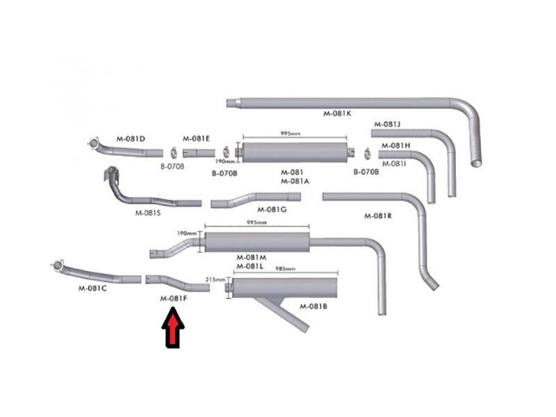 Tubo Intermediario Caminhão Mercedes-Benz 1113 Medio 3 Polegadas - 3454922601