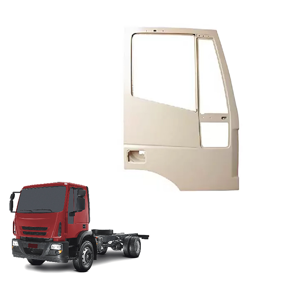 Porta Nua Completa Caminhão Iveco Stralis, Eurotech, Eurocargo Lado Esquerdo - 504232510