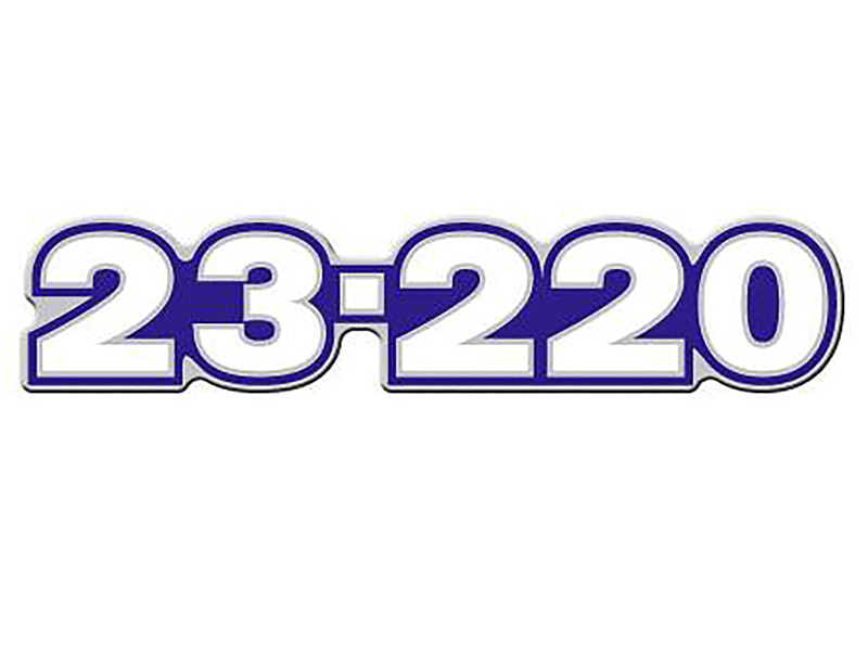 Emblema Identificação Resinado Caminhão Volkswagen 23.220 - 3 Peças