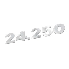 Emblema Identificação Resinado Caminhão Volkswagen 24.250 - 3 Peças