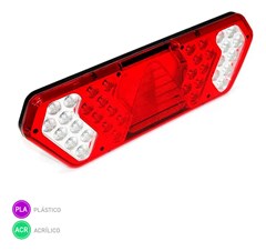 Lanterna Carreta Guerra Após 2011 LED Lado Direito