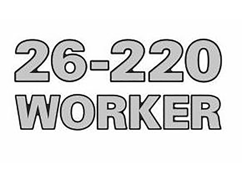 Emblema Identificação Resinado Espelhado Caminhão Volkswagen 26.220 Worker