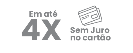 Em Até 4X Sem Juros no Cartão