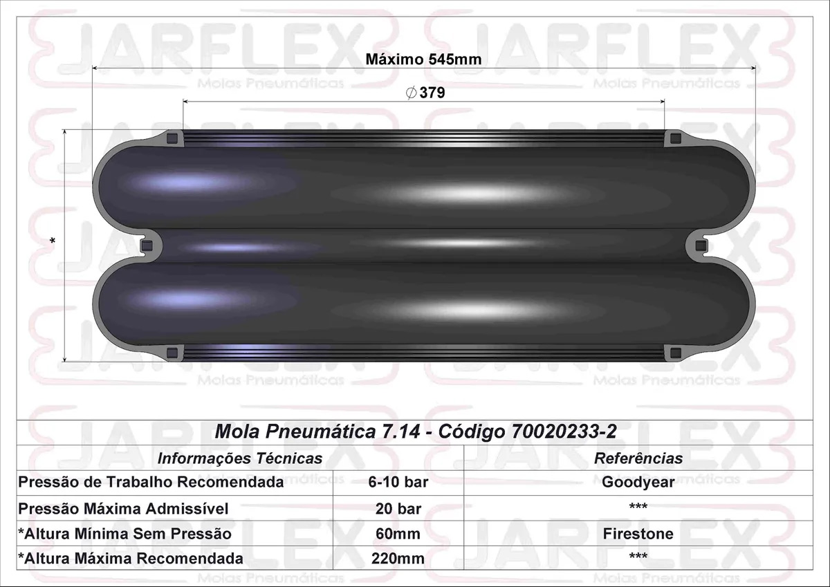 Bolsa Suspensor Encaixe Grande Jost - Sem Aba (376Mm)
