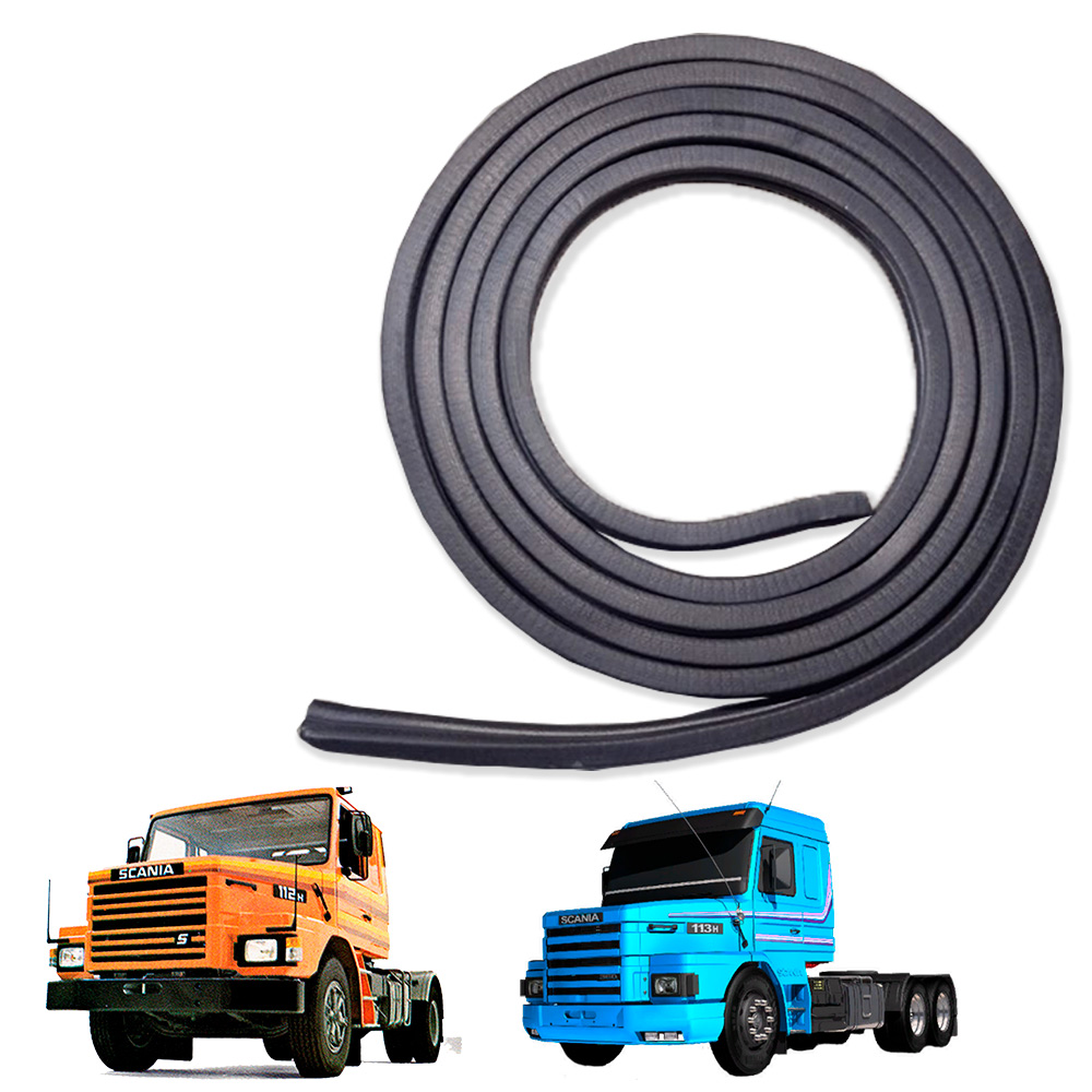 Borracha Porta Caminhão Scania 112, 113 Externa - Fixada na Porta