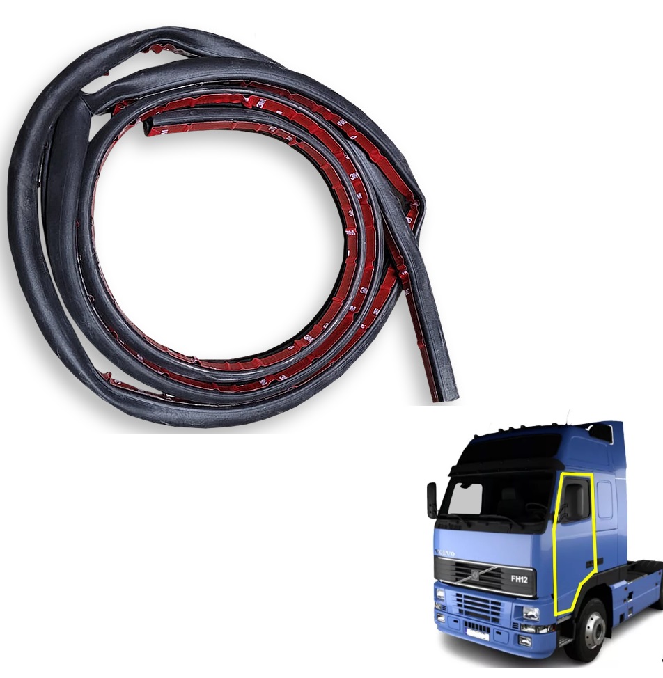 Borracha Porta Caminhão Volvo FH NH Externa 1998 a 2010 Lado Direito Borracha Porta Caminhão Volvo FH NH Externa 1998 a 2010 Lado Direito
