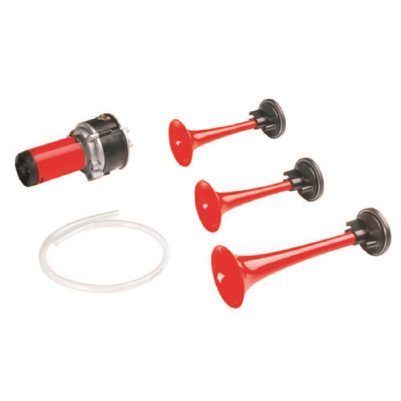 Buzina A Ar Eletrica 3 Corneta Com Compressor 12V - GB1067 Buzina A Ar Eletrica 3 Corneta Com Compressor 12V - GB1067