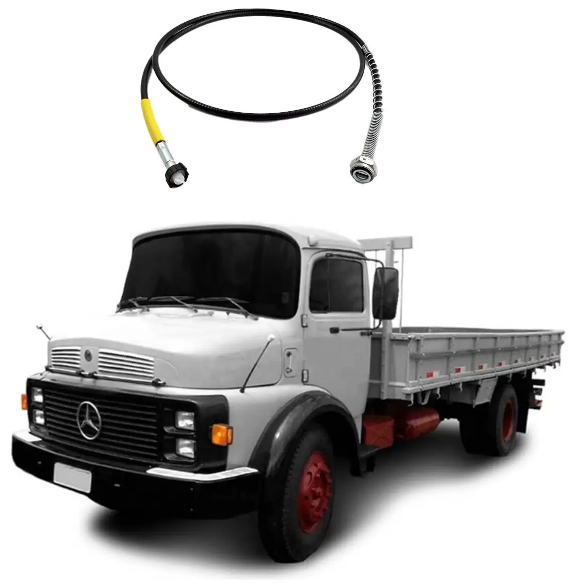Cabo Velocimetro Caminhão Mercedes-Benz 1113, 2213, 1969 a 1988 2.19 Metros