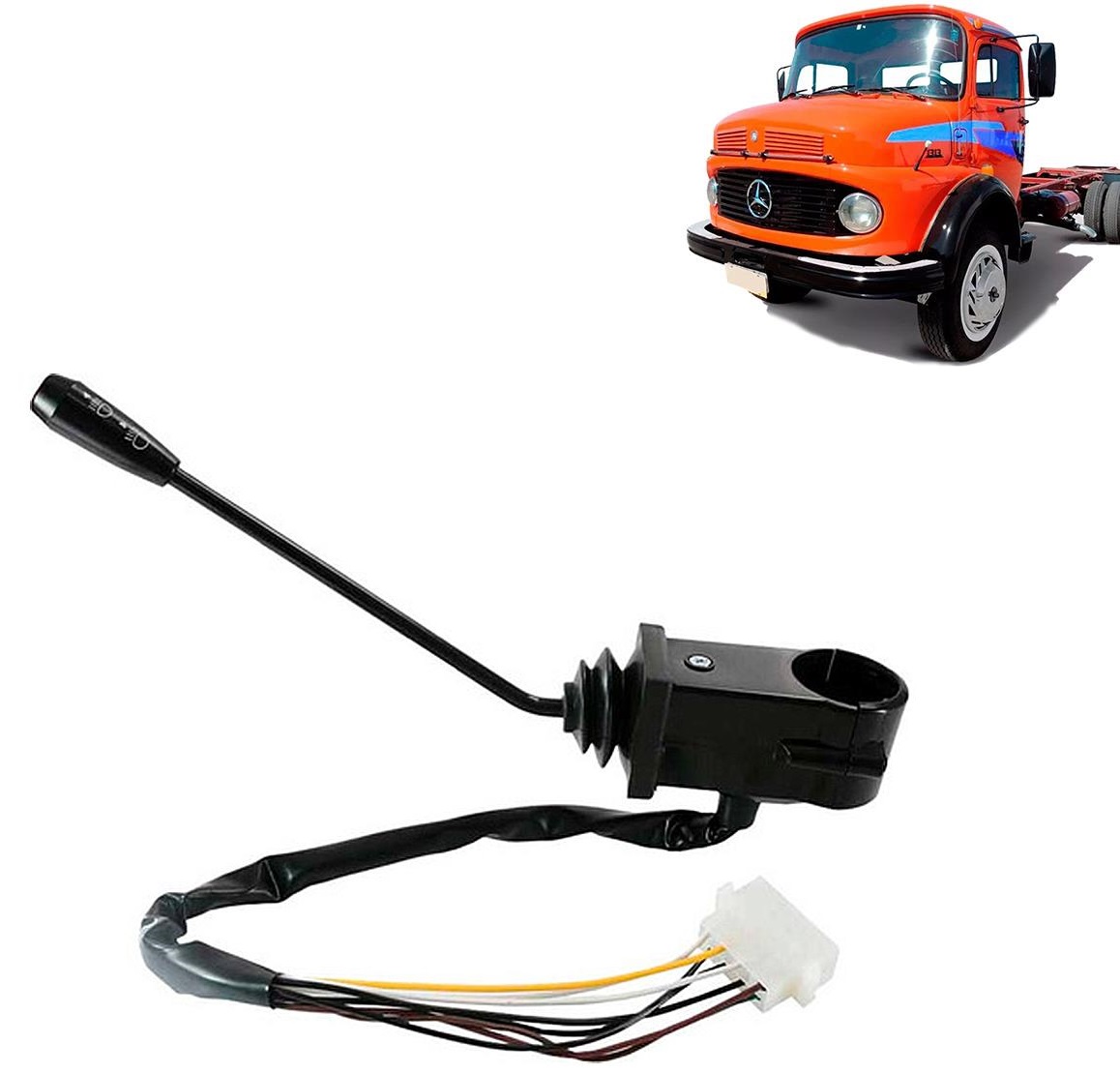 Chave De Seta Caminhão Mercedes-Benz 1313/2213 Com Lampejo Retorno Chave De Seta Caminhão Mercedes-Benz 1313/2213 Com Lampejo Retorno