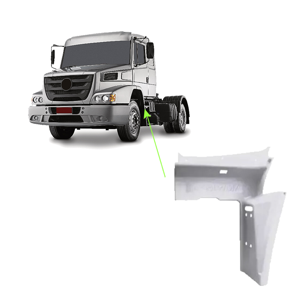 Cobertura Estribo Caminhão Mercedes-Benz 1938, 1634-LS Lado Direito - 6966800207