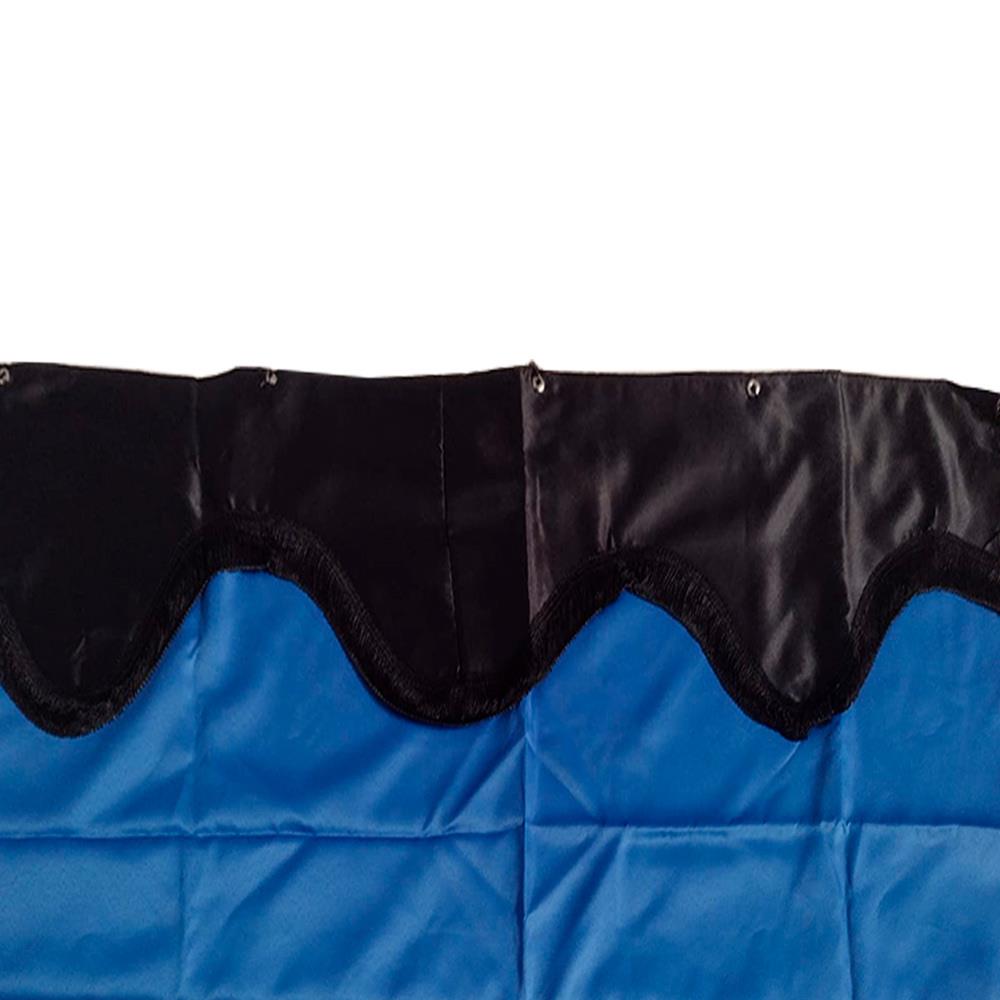 Cortina Cetim Divisoria Teto Baixo - Azul