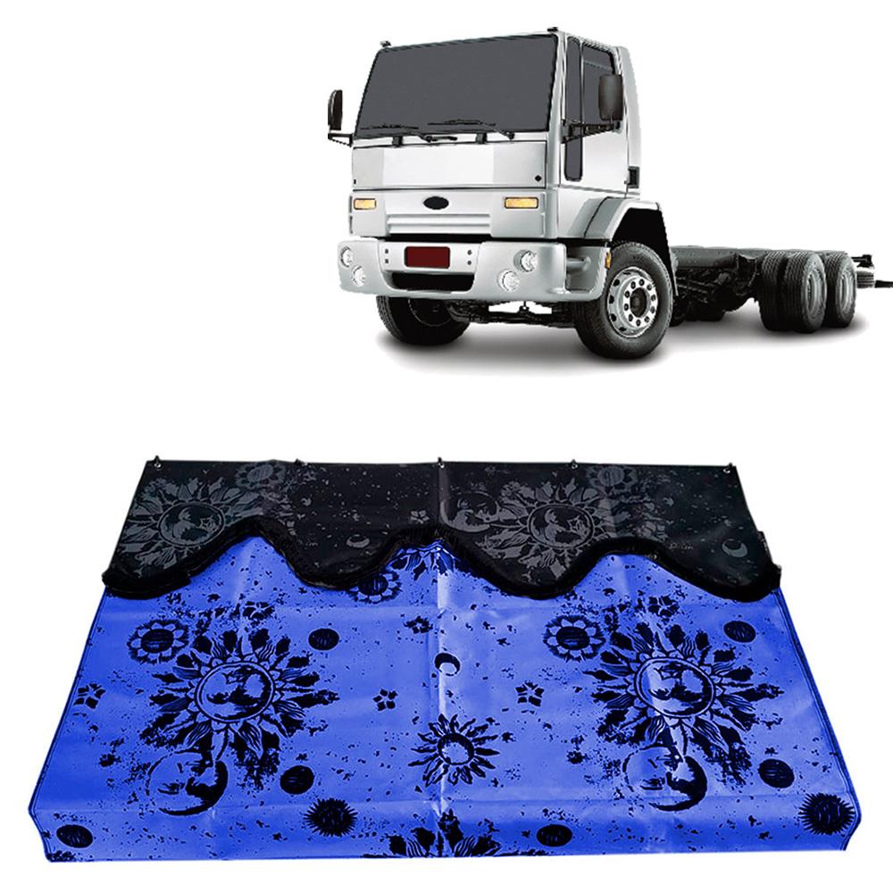 Cortina FD Cargo Especial c/estampa Completa 3 pcs - Azul