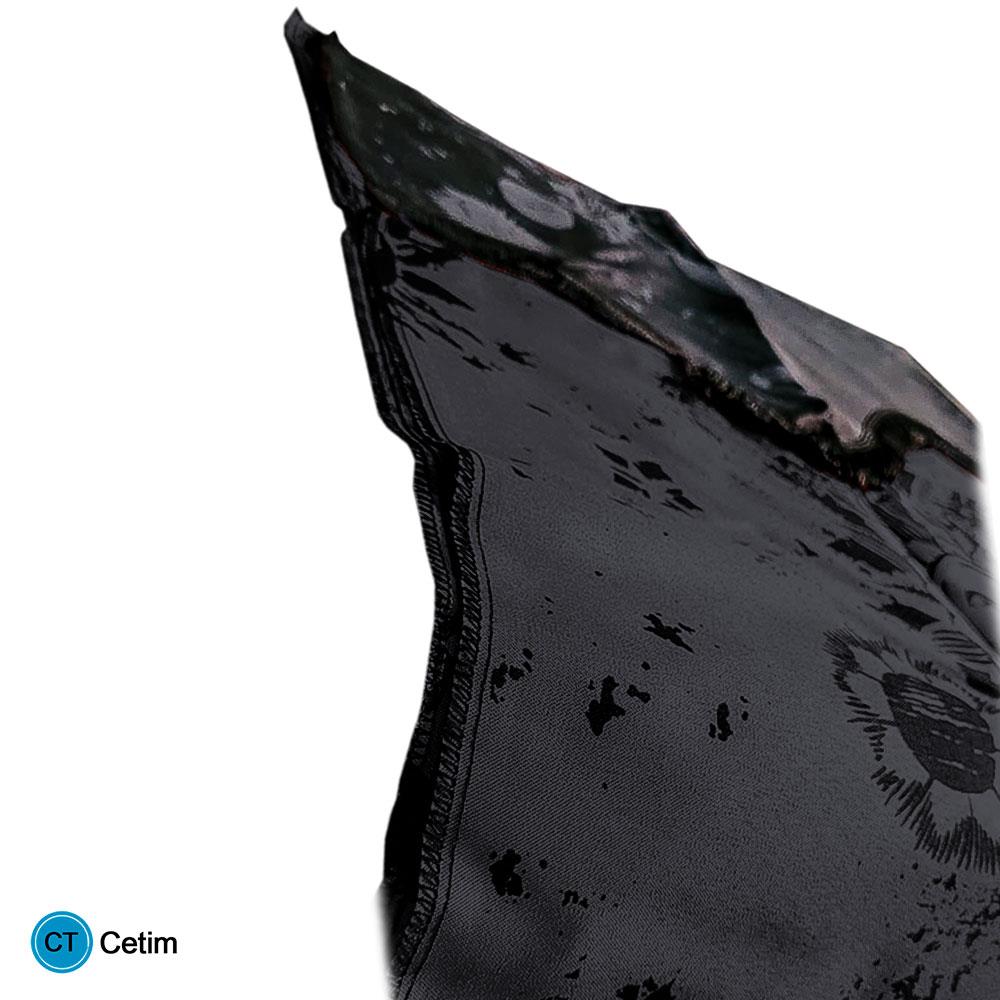 Cortina Caminhão Ford Cargo Especial C/ Estampa Completa 3 Peças Preta