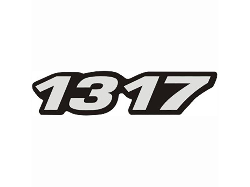 Emblema Identificação Resinado Caminhão Mercedes-Benz 1317 - 01 Par