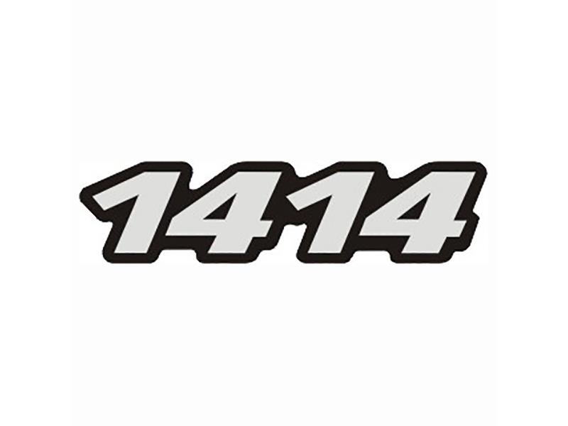 Emblema Identificação Resinado Caminhão Mercedes-Benz 1414 - 01 Par