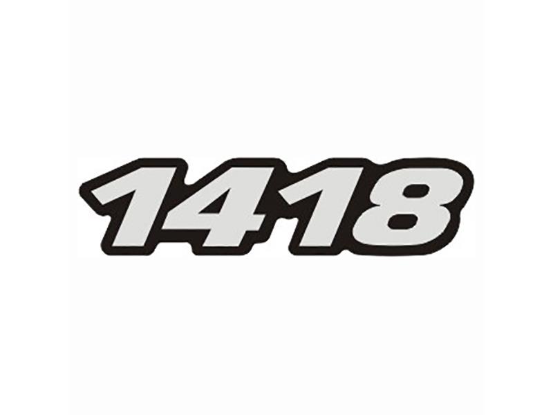 Emblema Identificação Resinado Caminhão Mercedes-Benz 1418 -  01 Par