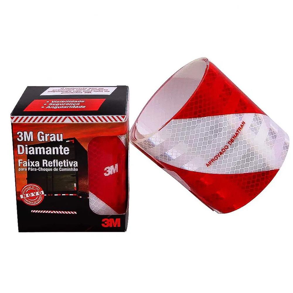 Faixa Refletiva Caminhão Parachoque 2,40 Metros -Original 3M