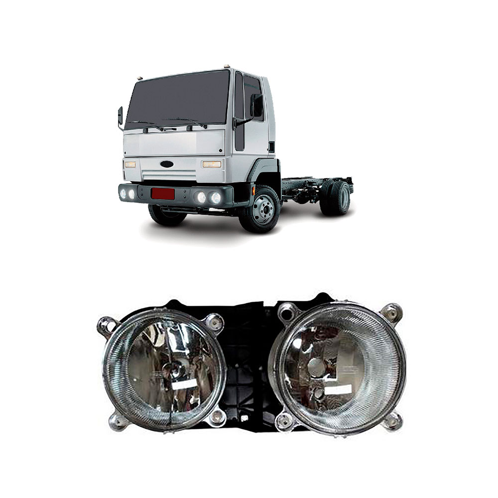 Farol Principal Caminhão Ford Cargo Parachoque Horizontal Lado Direito (F-166)
