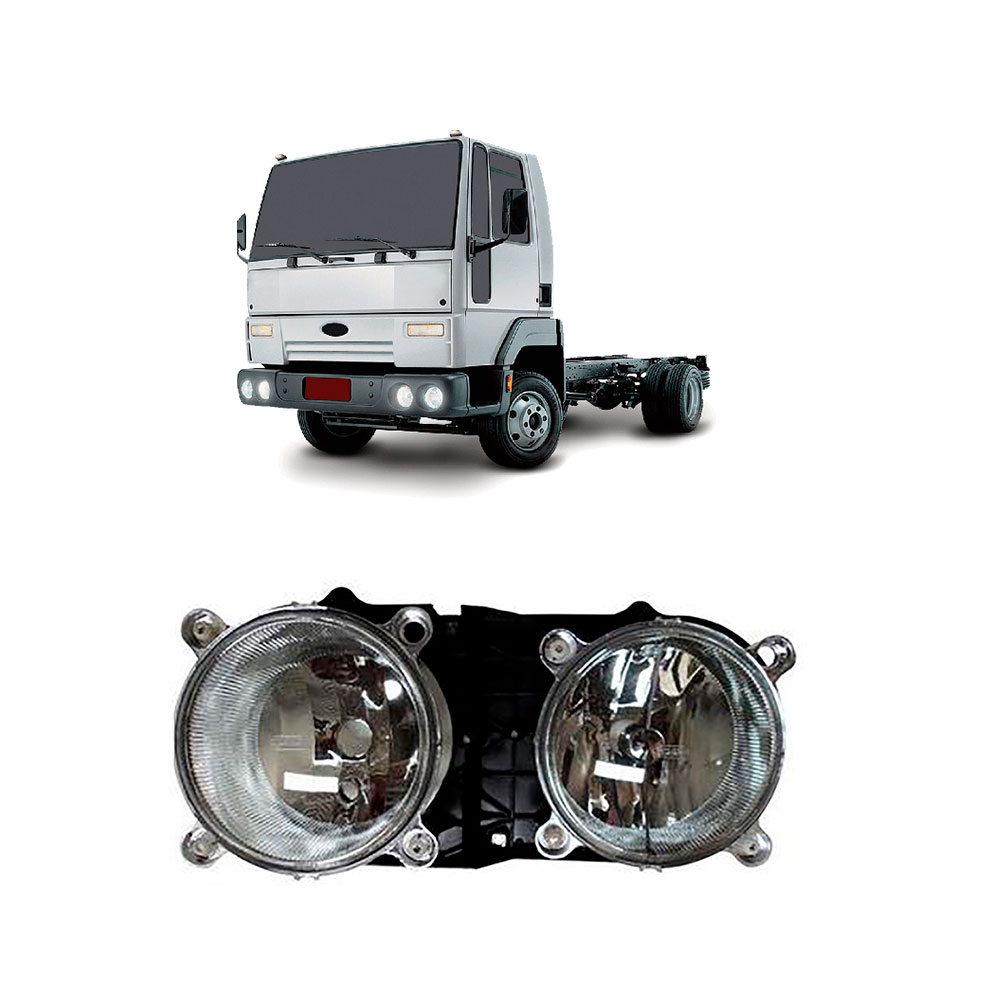 Farol Principal Caminhão Ford Cargo Parachoque Horizontal Lado Esquerdo (F-165)