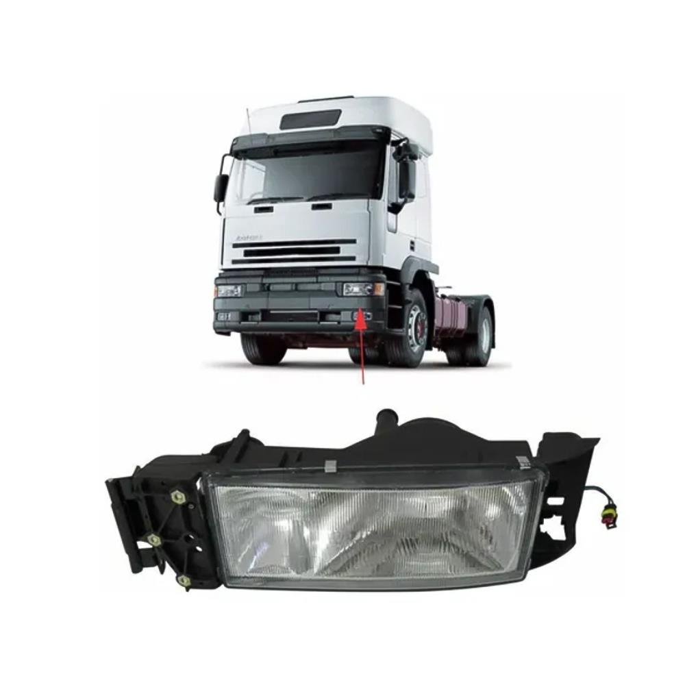 Farol Principal Caminhão Iveco Eurotech Até 2006 Lado Esquerdo - 500305103