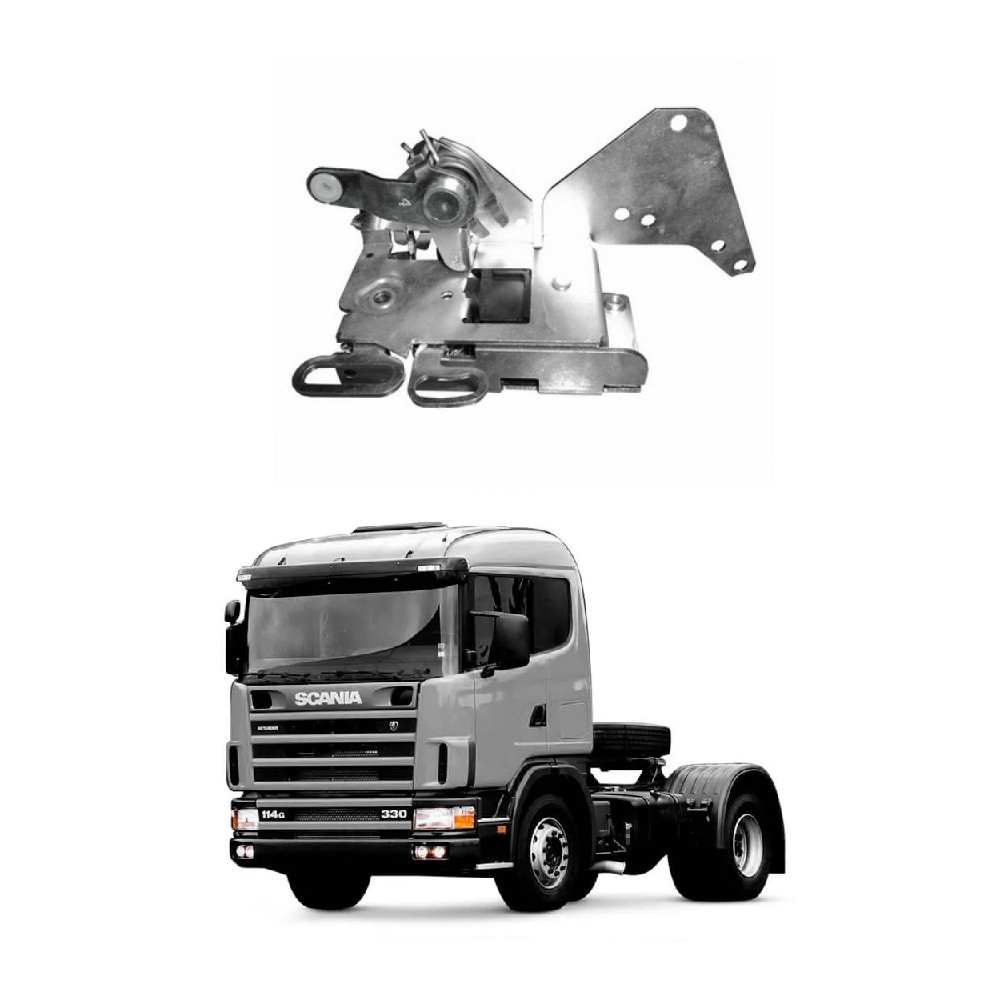 Fechadura Porta Caminhão Scania Série 4 até 2007 (Manual) Lado Direito - 1789306