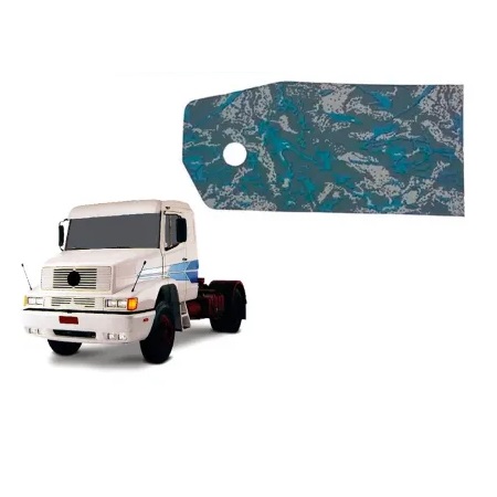 Forro Porta Caminhão Mercedes-Benz 1618, 1935 de 1989 até 1995 Interno Cinza (Aquarela) Lado Direito - 6887208170
