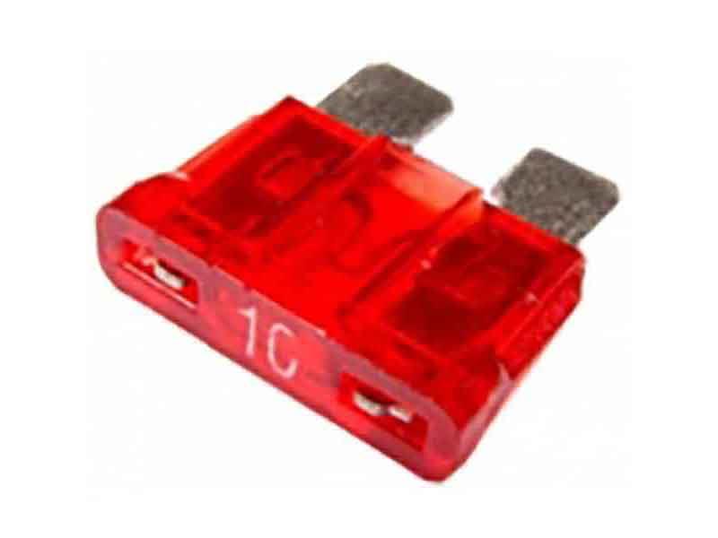 Fusível Lamina 10 Amperes - Vermelho