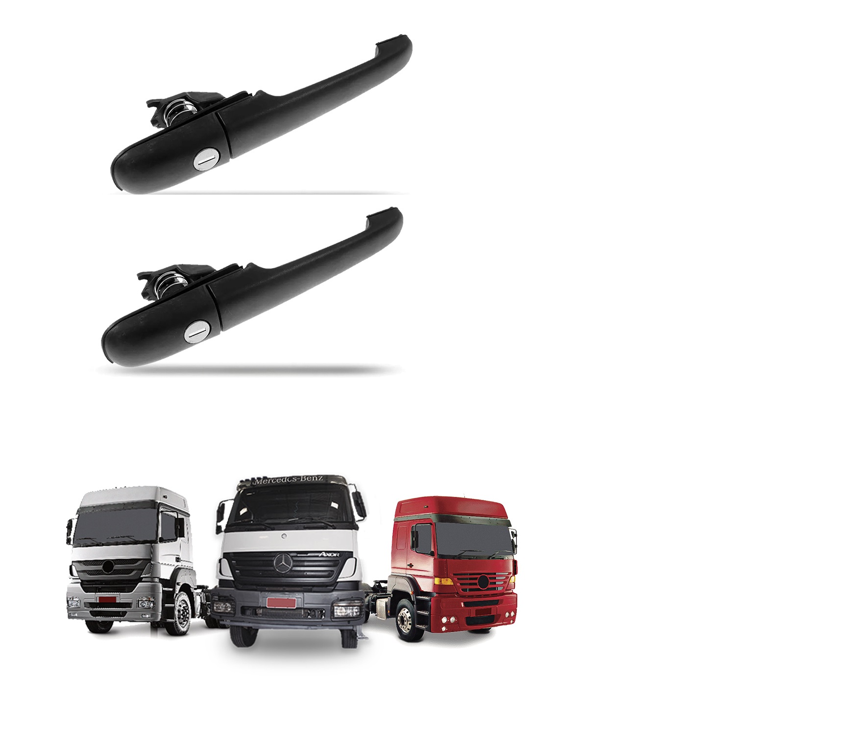 Maçaneta Externa Caminhão Mercedes-Benz Axor Atego Após 2005 Com Chave Lado Direito ou Lado Esquerdo
