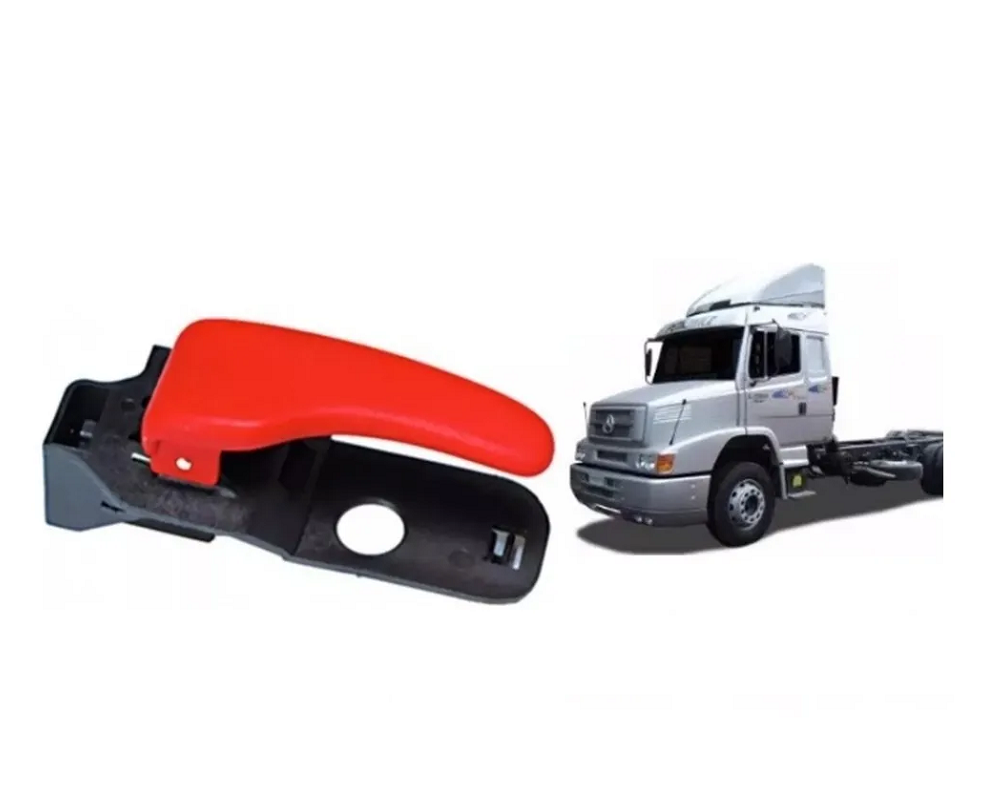 Maçaneta Interna Porta Caminhão Mercedes-Benz 1620 1938-Ls Atron Após 1996 Lado Esquerdo